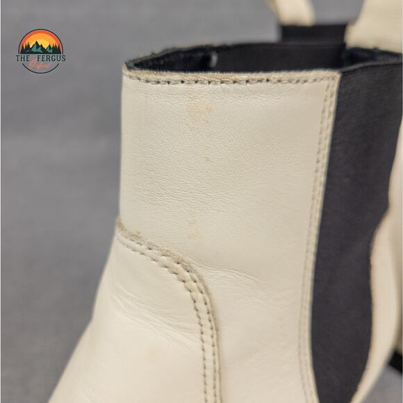 Everlane Boot Leather Made in Italy Wild Western Americana Style White Size 7 - Picture 15 of 16